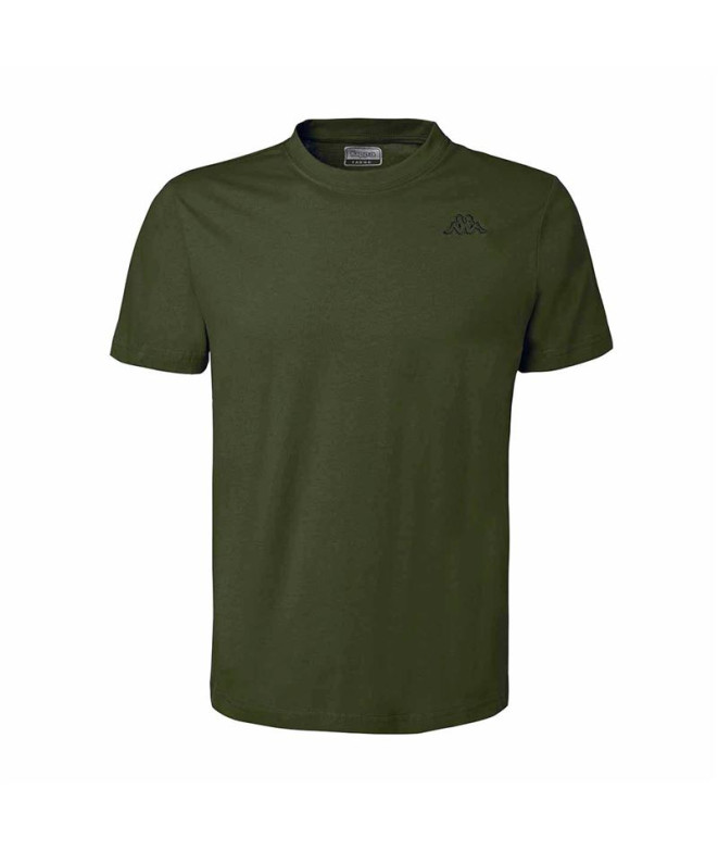 Camiseta Kappa Homem Cafers Slim Verde Oliva...