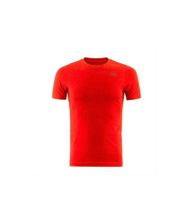 Camiseta Kappa Homem Cafés Slim Vermelho Mid...