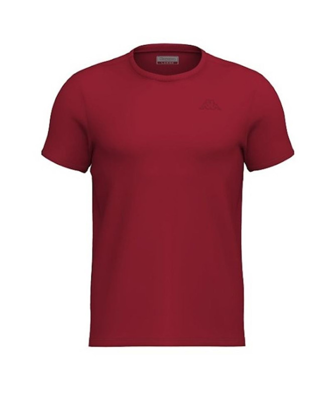 Camiseta Kappa Homem Cafers Slim Vermelho Chily...