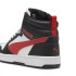 Sapatilhas Infantil Puma Rebound V6 Mid Preto/Branco/Vermelho