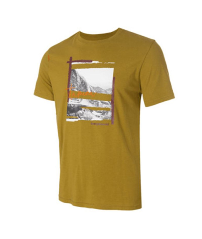 Camiseta Trangoworld Homem Stamina Olive ecru