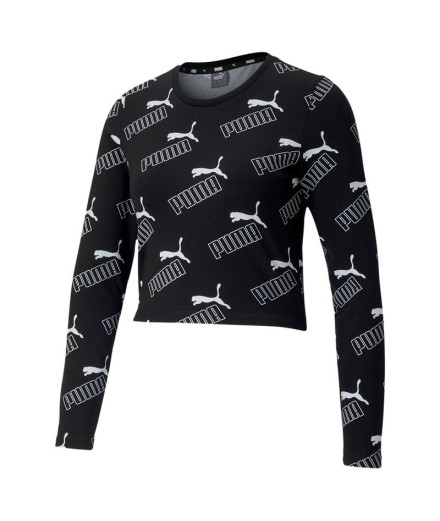 Roupa desportiva Puma Amplified AOP LS Fitted T-Shirt
