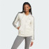 Casaco adidas Mulher Casaco com capuz de lã com 3 riscas e fecho integral Essentials Bege