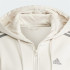 Casaco adidas Mulher Casaco com capuz de lã com 3 riscas e fecho integral Essentials Bege