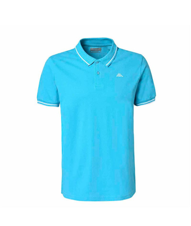 Polo Kappa Ezio Korporate Turquoise Fairy White...