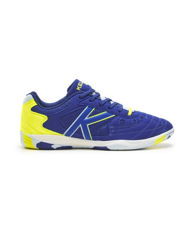 Sapatilhas Kelme taça azul e lima para futebol...