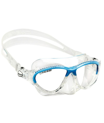 Máscara de mergulho Cressi Moond Infantil Transparente/Azul