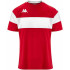 Camiseta futebol Kappa Infantil de Dareto Vermelho/Branco