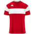 Camiseta futebol Kappa Infantil de Dareto Vermelho/Branco