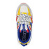 Sapatilhas Kappa Infantil London Lace Branco/Vermelho/Azul