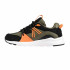 Sapatilhas Kappa Infantil London Lace Preto/ Verde escuro/ Laranja