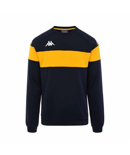 Moletom Kappa Dido azul/amarelo