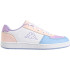 Sapatilhas Kappa Infantil Malone Branco/Rosa/Azul Lt
