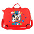 Mala Infantil Disney Abs Mala de viagem com rodas 4W. (2Multid.)Circle Mickey Vermelho