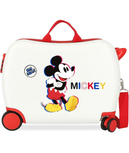 Mala Infantil Disney Abs Mala de viagem com rodas 4W.(2...