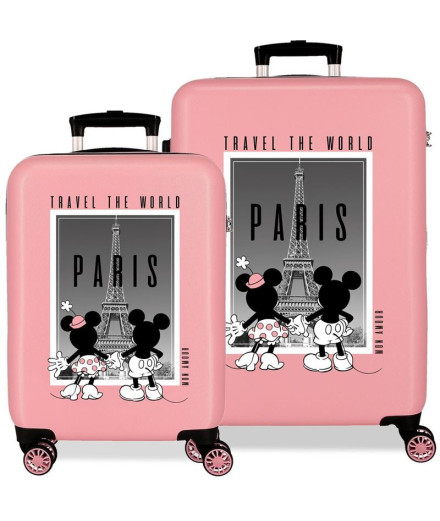 Set Disney Abs Carrinho de Bagagem 2/ 55-68Cm.4W. Minnie...