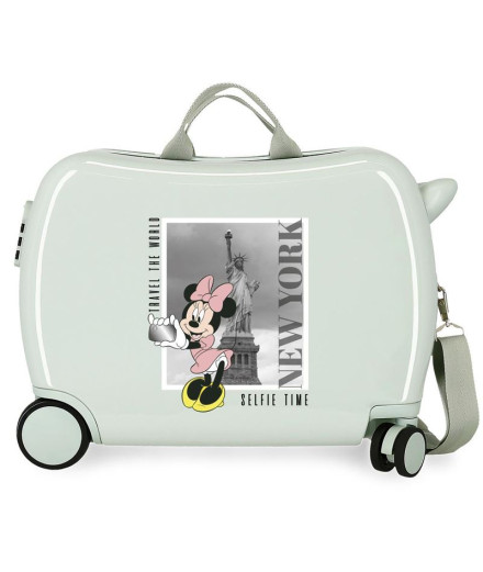 Mala Infantil Disney Abs Mala de viagem com rodas 4W.(2...