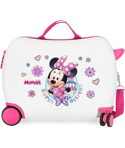 Mala Infantil Disney Abs Rolling 4W. 50Cm.Minnie Super...