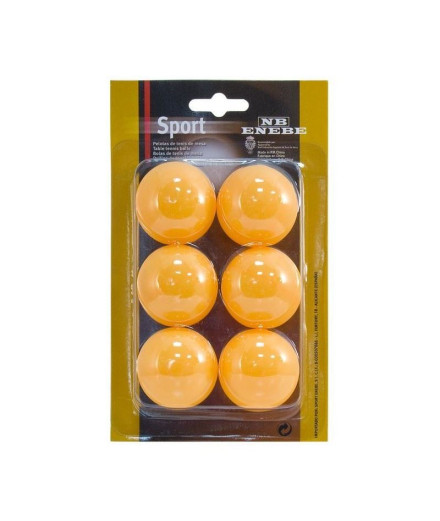 Bolas Tênis de mesa Enebe de Blister 6 40 mm Laranja