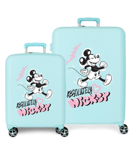 Set Disney Abs Carrinho de Bagagem 2/ 55-70Cm.4W.Mickey...
