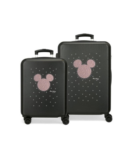 Set Disney Abs Carrinho de Mala 2/ 55-65Cm.4R.Mickey Stud...