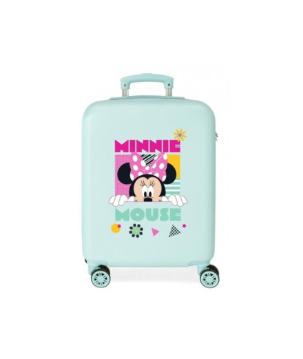 Trolley Disney Abs Mala 55Cm.4W. Mnnie Geométrico Azul...