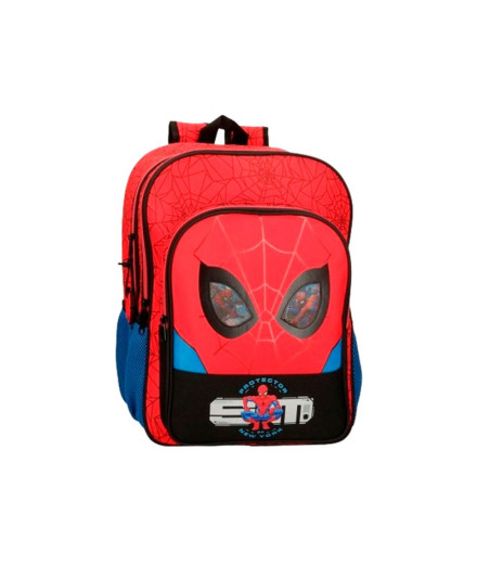 Mochila Marvel 40Cm.2C.Protetor Homem-Aranha Vermelho