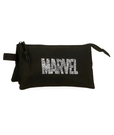 Necessaire Marvel 3C.Marvel Characters Logo Preto