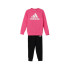 Conjunto adidas Set Infantil Little Essentials Logo Jogger Fleece Rosa
