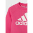 Conjunto adidas Set Infantil Little Essentials Logo Jogger Fleece Rosa