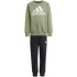 Conjunto adidas Set Infantil Jaqueta de lã com logotipo Little Essentials Verde
