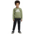 Conjunto adidas Set Infantil Jaqueta de lã com logotipo Little Essentials Verde