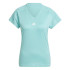 Camiseta adidas Mulher Aeroready Train Essentials Minimal Branding V-Neck Azul