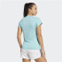 Camiseta adidas Mulher Aeroready Train Essentials Minimal Branding V-Neck Azul