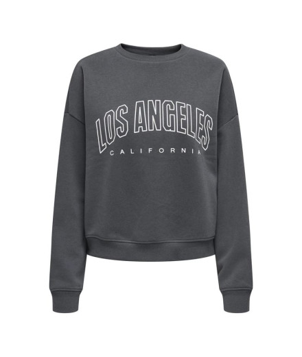 Moletom Mulher Only Onl Life L/S Crew O.Size State...