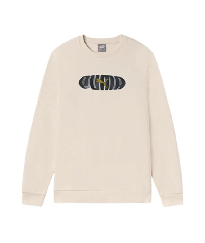 Moletom Casual Puma Essentials+ Graphic Crew Fl...