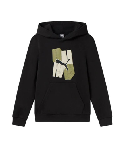 Moletom Casual Puma Essentials+ Graphic Fl Menino