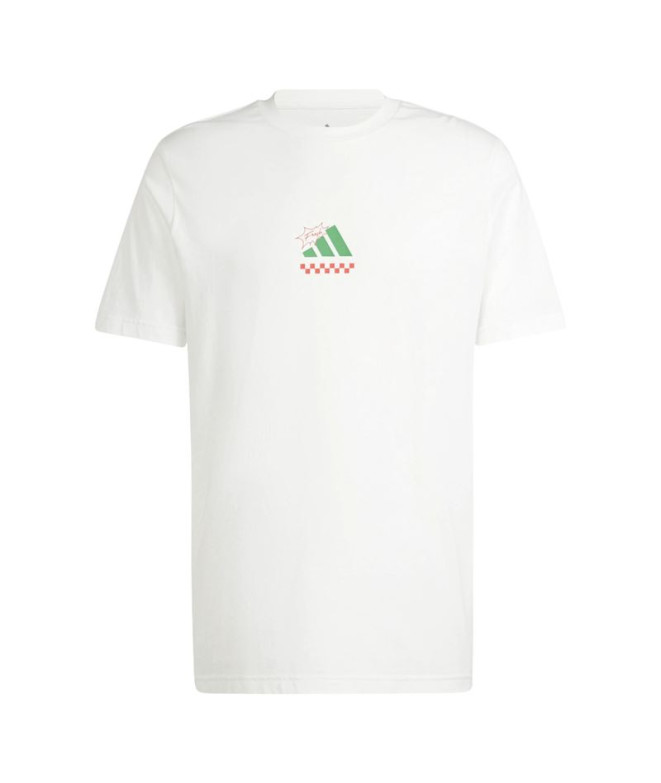 Camiseta adidas Homem Pizza branca