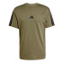 Camiseta adidas Homem 3Bands Verde escuro/preto