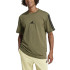 Camiseta adidas Homem 3Bands Verde escuro/preto