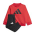 adidas French Terry Fato de treino Big Logo Jog Bebé Vermelho/Preto