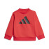 adidas French Terry Fato de treino Big Logo Jog Bebé Vermelho/Preto
