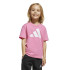 Camiseta adidas Infantil Essentials Grande logótipo rosa/branco