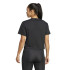 Camiseta Fitness adidas Mulher by Essentials Grande logótipo de desempenho Treino Preto