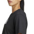 Camiseta Fitness adidas Mulher by Essentials Grande logótipo de desempenho Treino Preto