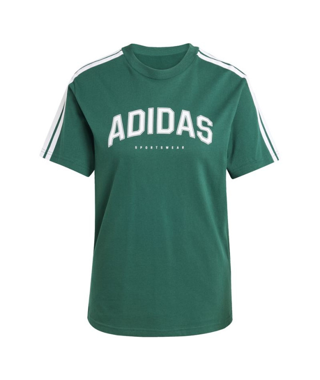 Camiseta adidas Mulher Softs Verde Escuro