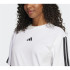 Camiseta adidas Mulher 3 Bandas Bf Branco/Preto