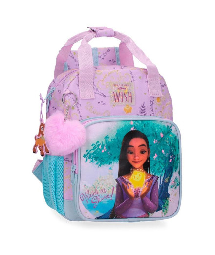 Mochila Mochila Disney 28Cm. Wish Watch Us Shine Rosa