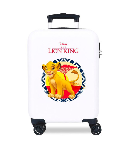 Trolley Disney Abs Mala 50 Cm.4R O Rei Leão Branco