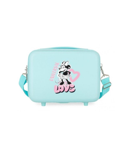 Necessaire Estojo de toucador Disney Abs. Coração Minnie...